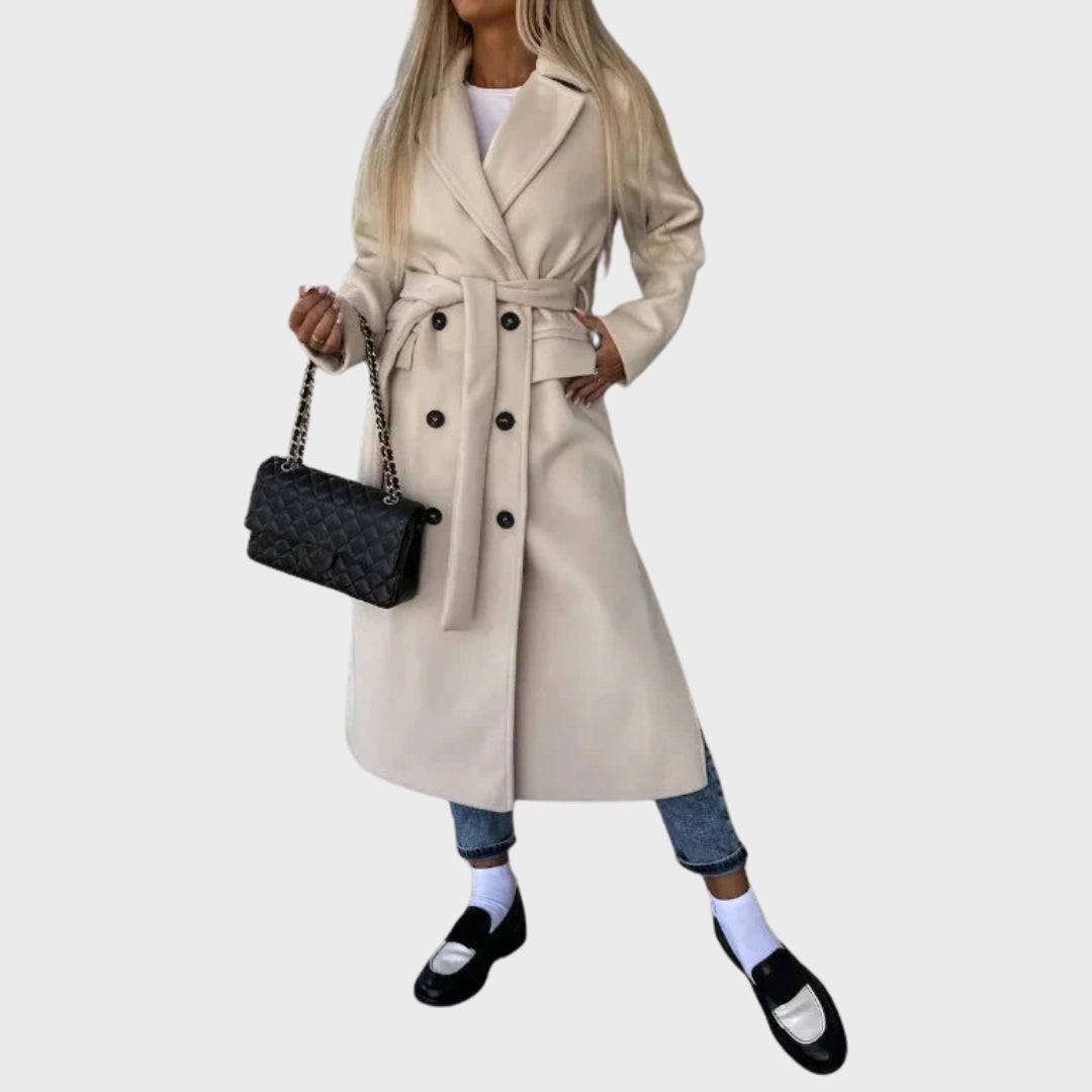 Mune | Elegant Warmer Longer Double-Breasted Winter Coat
