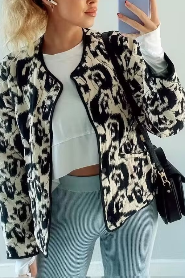 Mune | Animal Print Cotton Jacket