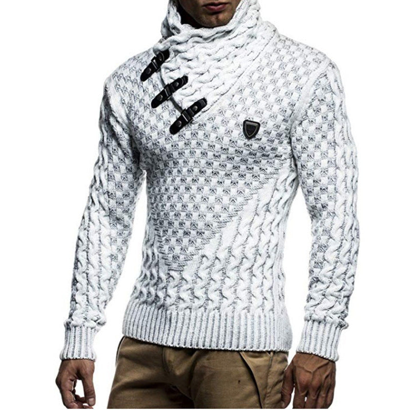 Mune | Mens Turtleneck Sweater with Closure