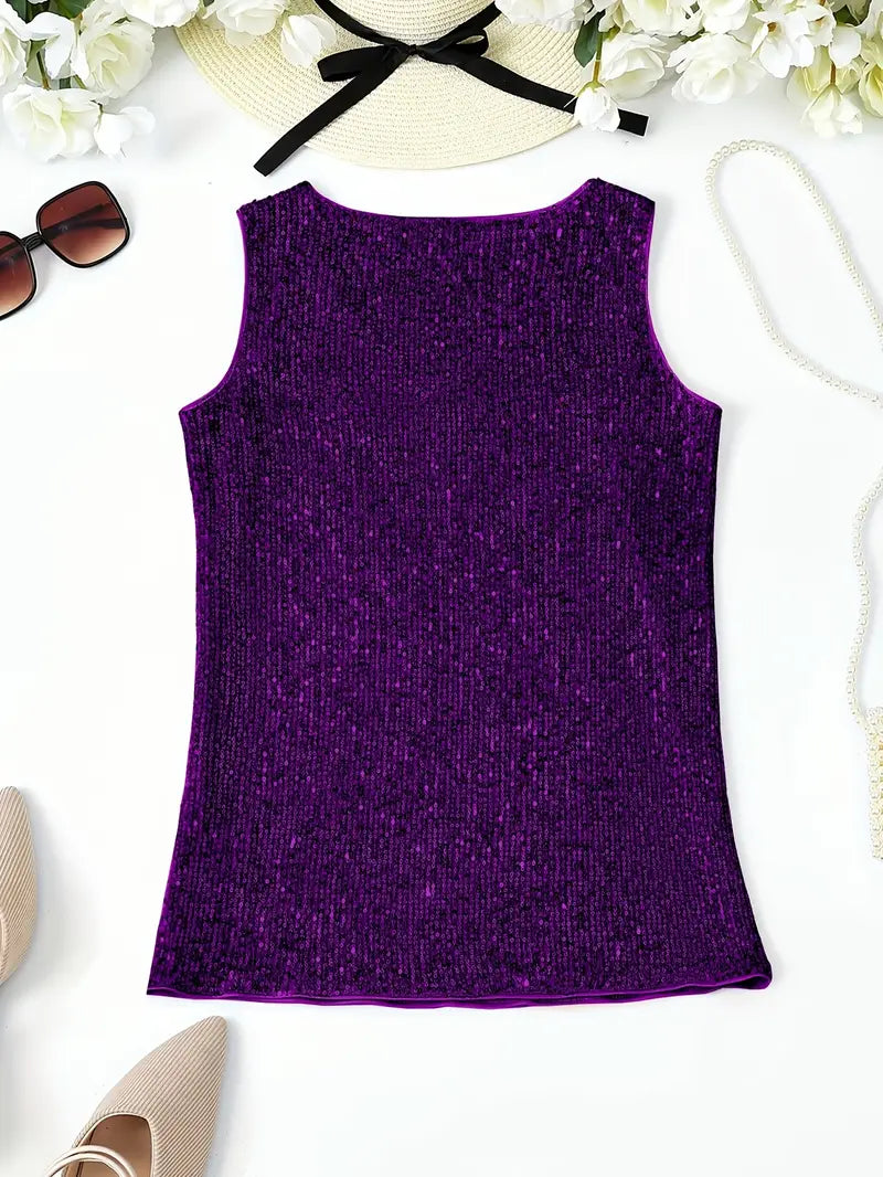 Mune Fashion | Sleeveless Top with Sequins