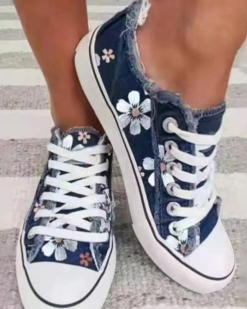 Mune Fashion - Flower Denim Sneaker