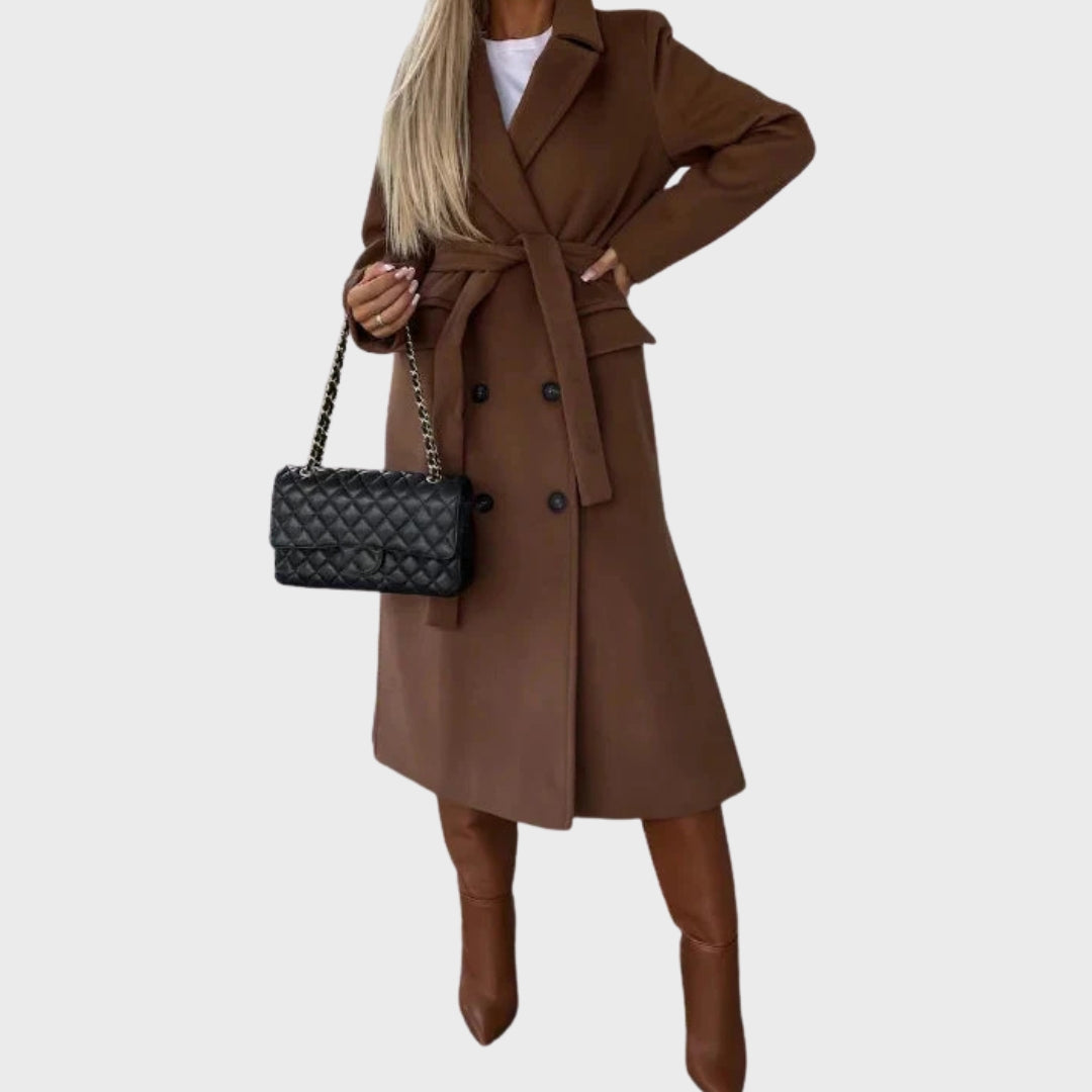 Mune | Elegant Warmer Longer Double-Breasted Winter Coat