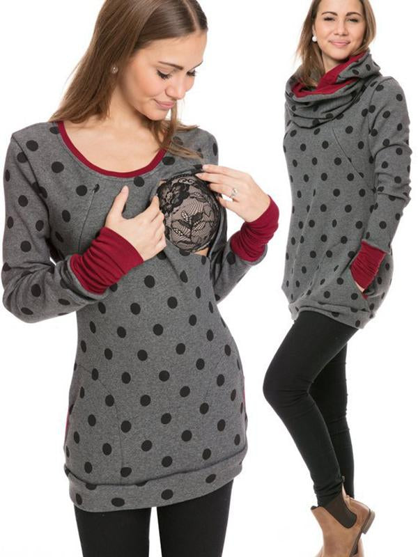 Mune | Maternity Chaps Nurse Sweatshirts Floral Print Bags Zipper Nursing Clothing