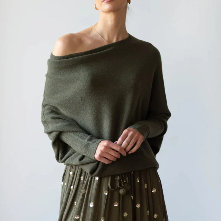 Mune | Asymmetrical Draped Sweater