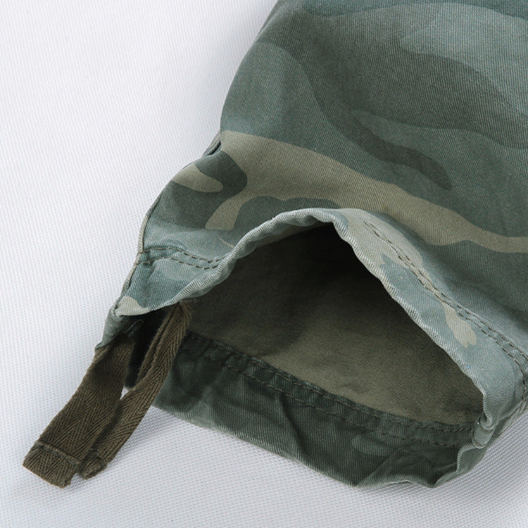 Men's cargo pants with multiple pockets, adjustable leg cuffs, and belt Mune Fashion