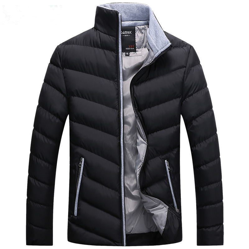 Men's lightweight quilted hooded jacket with contrast lining and thermo insulation Mune Fashion