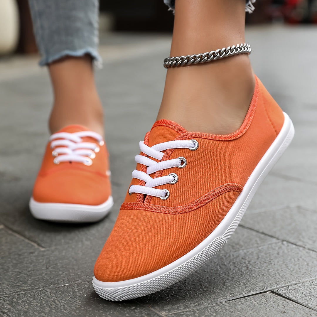Mune Fashion | Comfortable Low Canvas Lace-up Shoes