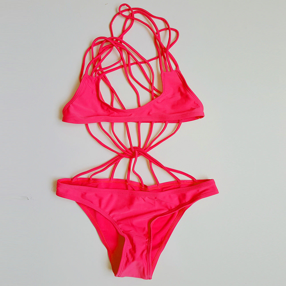 Women One-Piece Swimsuit with Sophisticated Cross-Back Design Mune Fashion