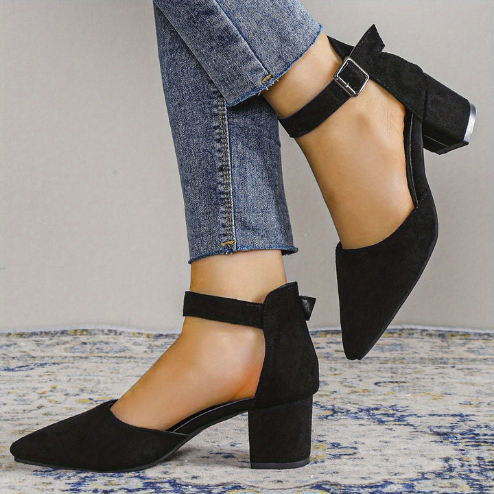 Mune Fashion | Women's sandals with block heel lacing, with ankle straps, Elegant