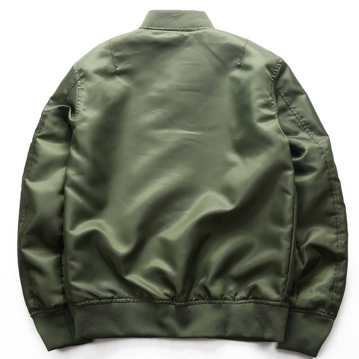 Men's lightweight water-repellent bomber jacket with contrasting inner lining and arm pocket Mune Fashion