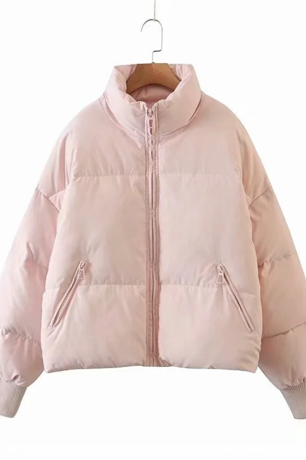 Mune | Collar Zipper Pocket Thick Warm Cotton Jacket