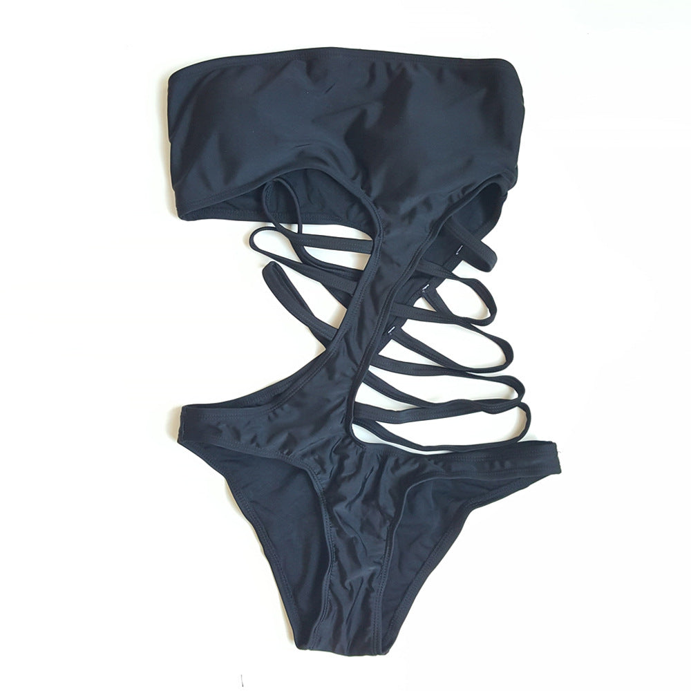 Ladies High-Cut Swimsuit with Side Cut-Outs Mune Fashion