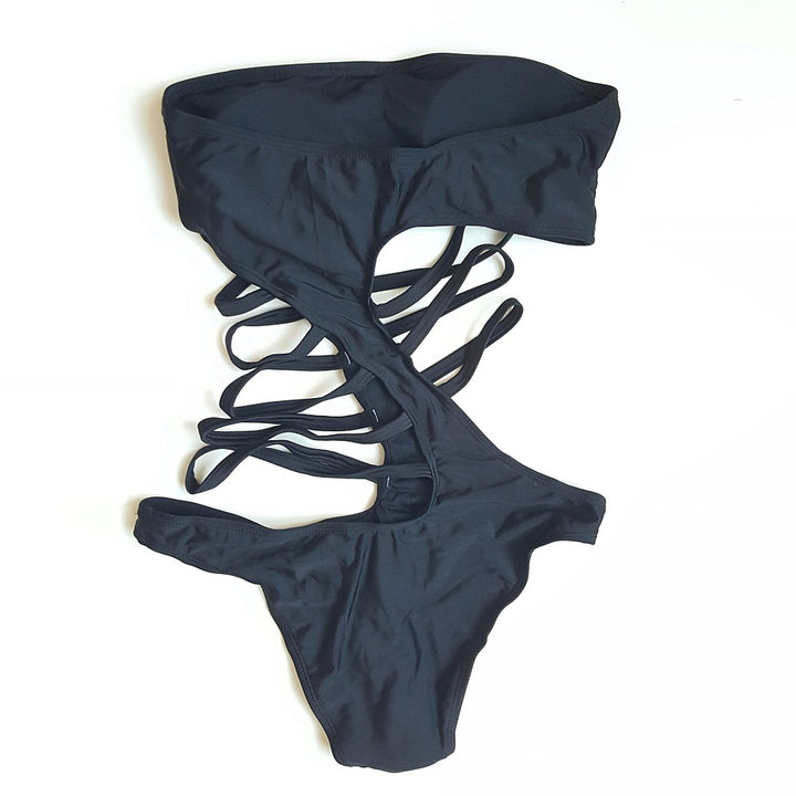 Ladies High-Cut Swimsuit with Side Cut-Outs Mune Fashion