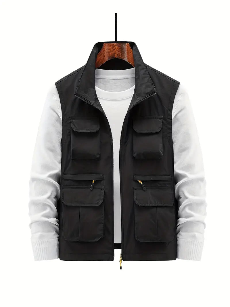 Mune | Men's Vest Multi With Pockets With Zipper