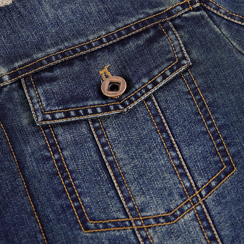 Men's Jeans Jacket Mune Fashion