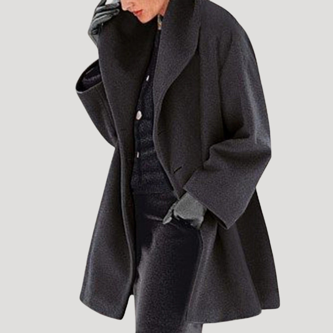 Mune | Women's Wool Coat oversized Wrap Winter Jacket