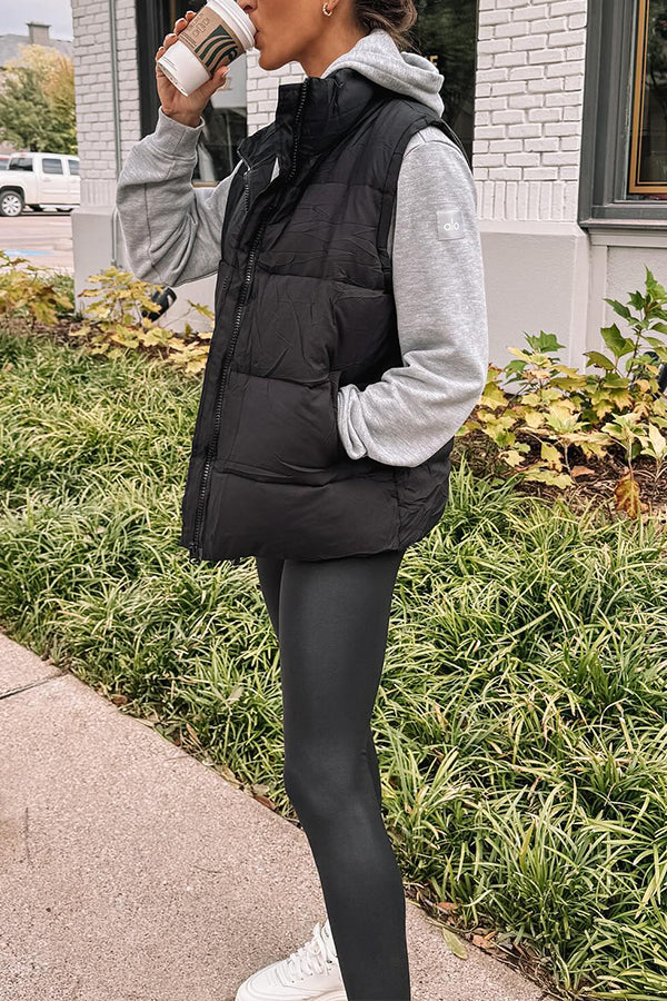 Mune | Color Fashionable Casual Style Cotton Vest Jacket