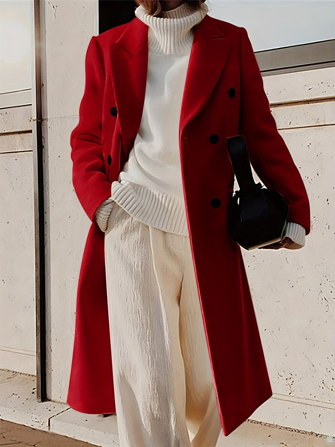 Mune | Stylish Classic Winter Double-breasted Overcoat for Women