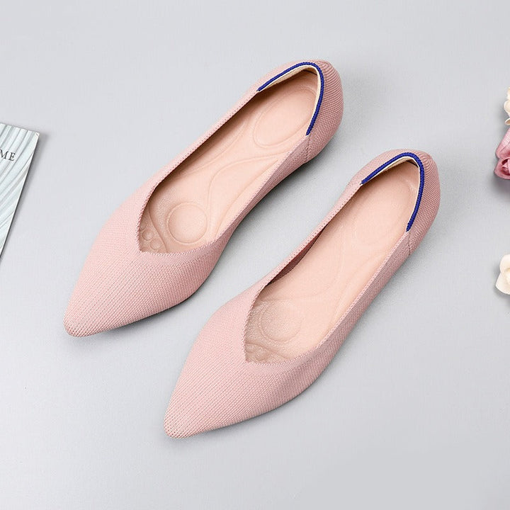 Beige ballerina comfort shoes Mune Fashion