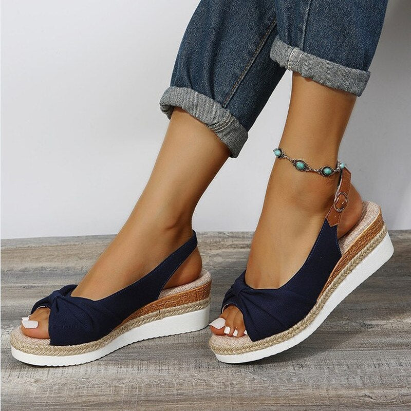 Mune Fashion | Orthopedic Peep-Toe Wedges