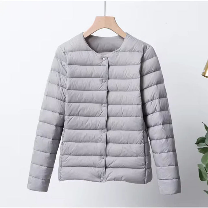 Mune | Down Puffer Ultra Lightweight Slim Fit Button Closure Hip Length