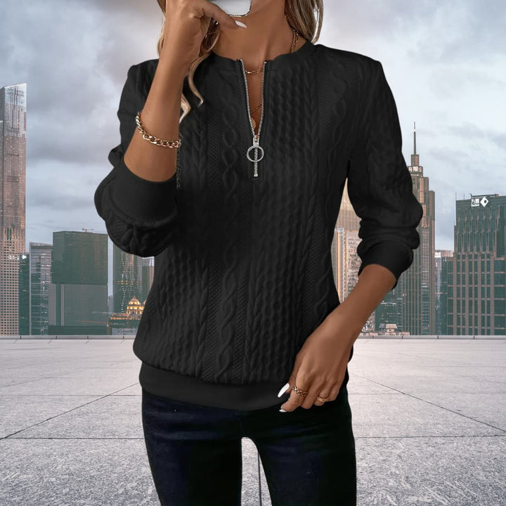 Mune | Comfortable Knitted Women's Pullover with Zipper