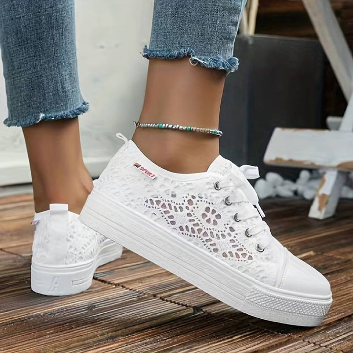 Mune Fashion | Chic and Airy Lace Sneakers