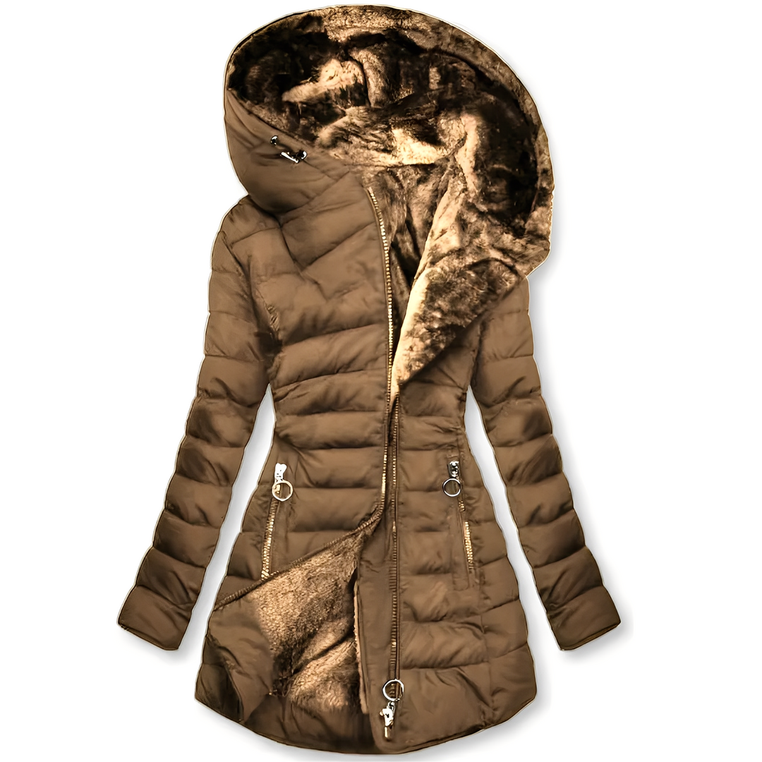 Mune | Modern Winter Jacket with Hood for Women