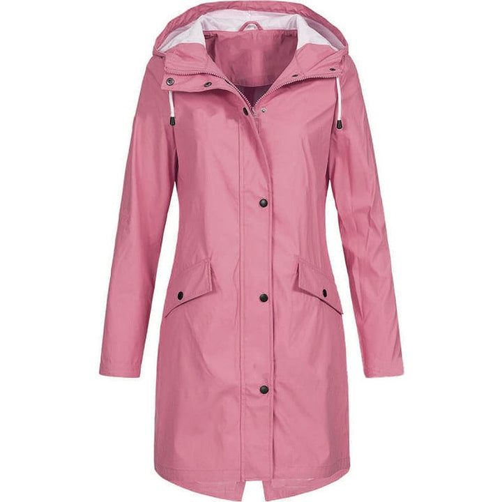 Mune | Women's raincoat with hood & adjustable waistband, waterproof