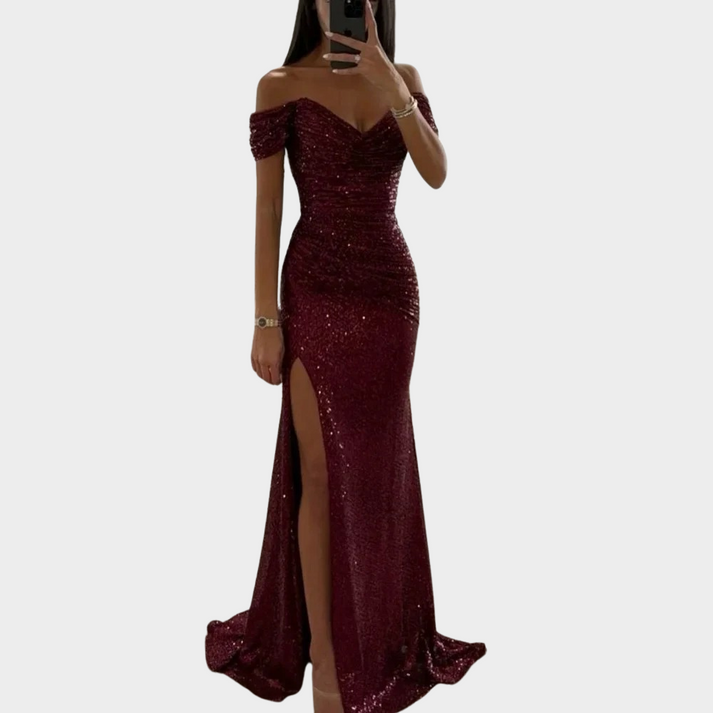 Mune | Women's Long Elegant Evening Dress with Slit for Women