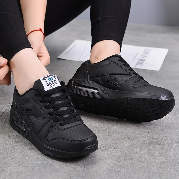 Mune | Pu Orthopedic Women's Sneakers with Black Eye Print