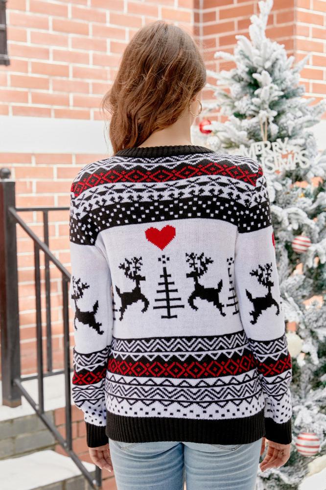 Mune | Christmas Bear & Antlers Knit Sweater