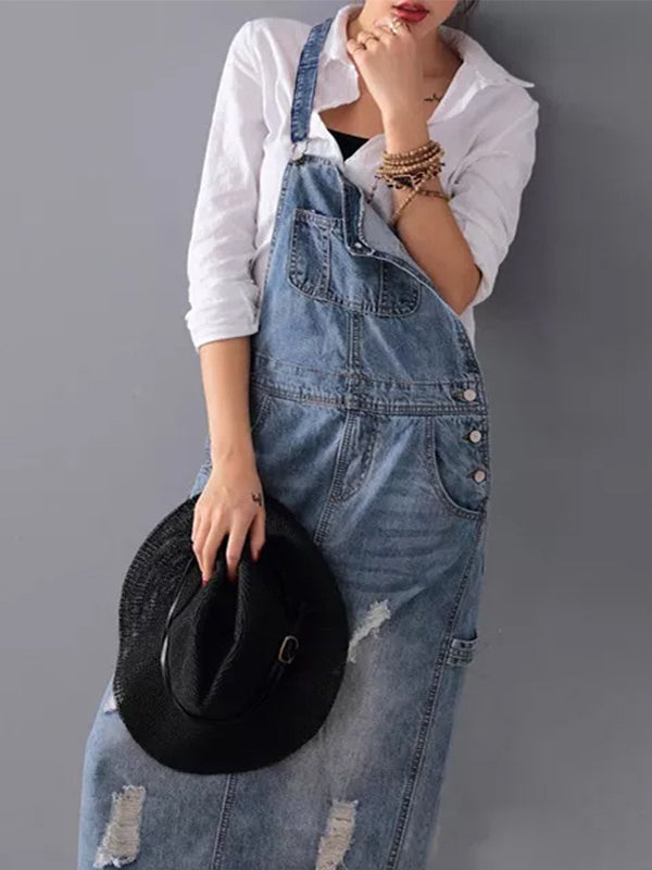 Mune | Casual Denim Spaghetti Dress