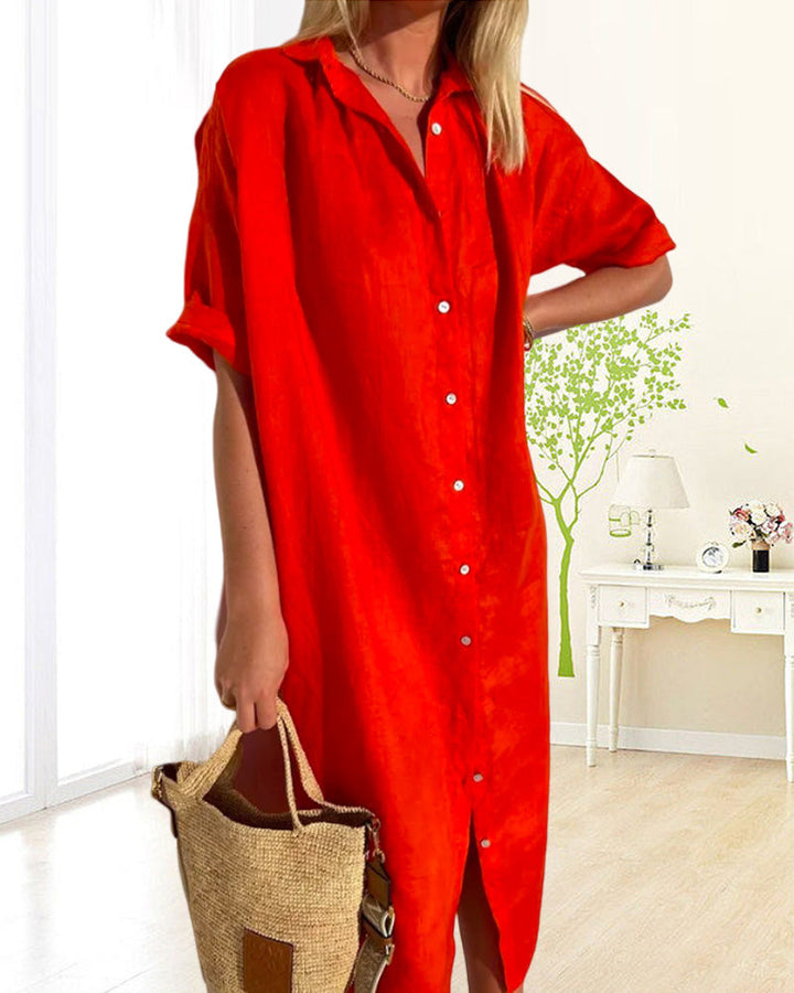 Cotton Shirt Dress