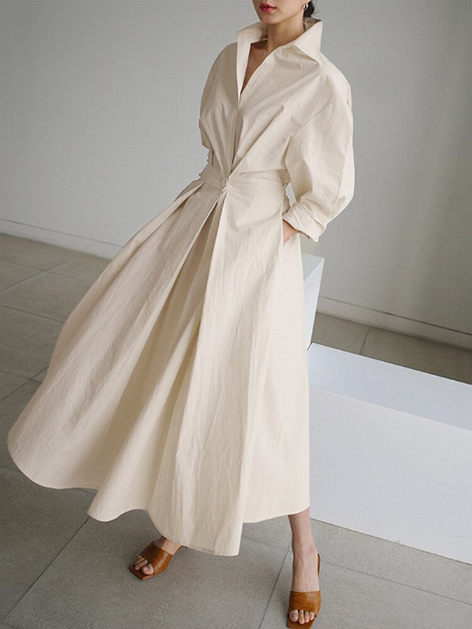 Mune | Elegant Shirt Dress with Buttons