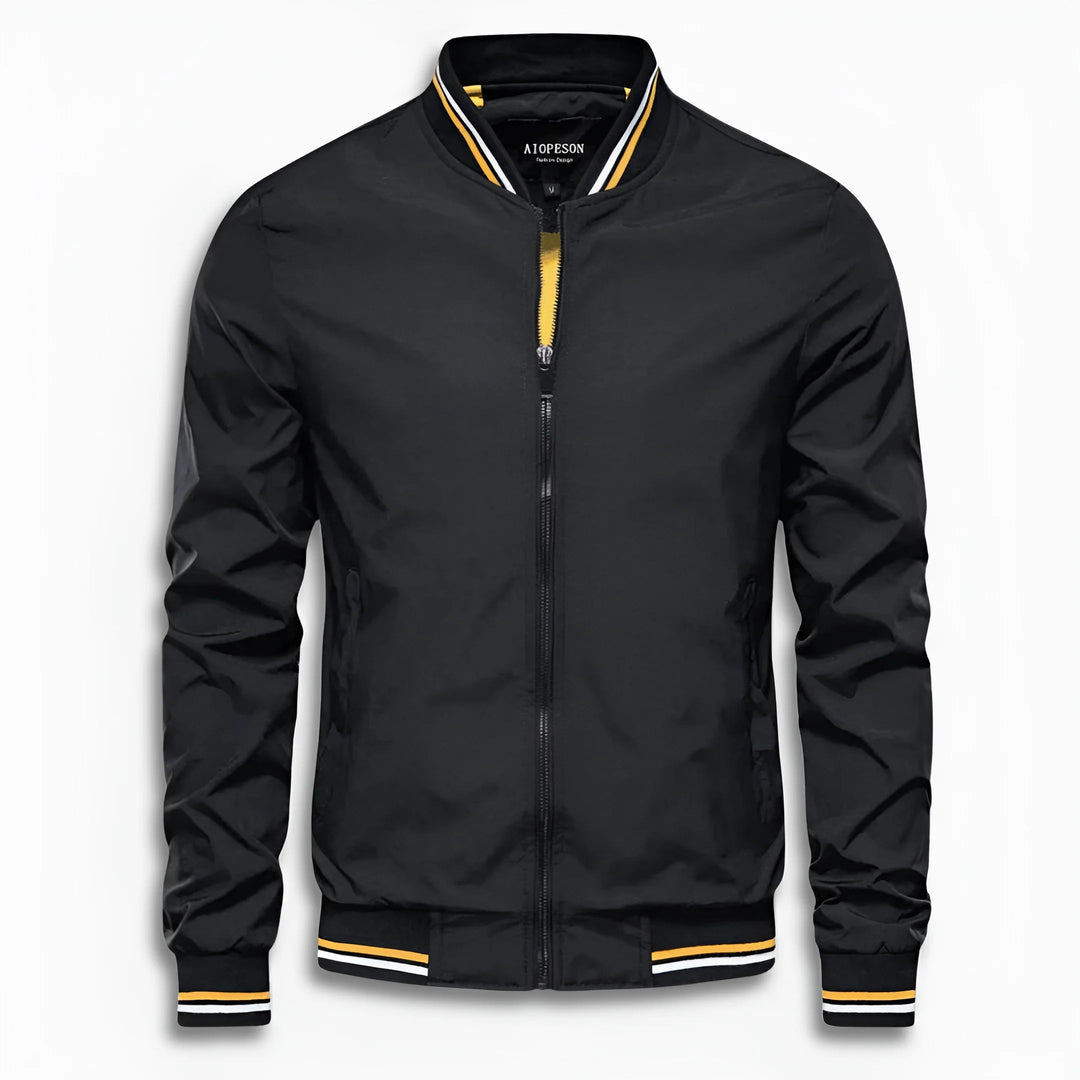 Men's Casual Transitional Jacket with Water-Repellent Surface & Stand Collar | Mune Fashion