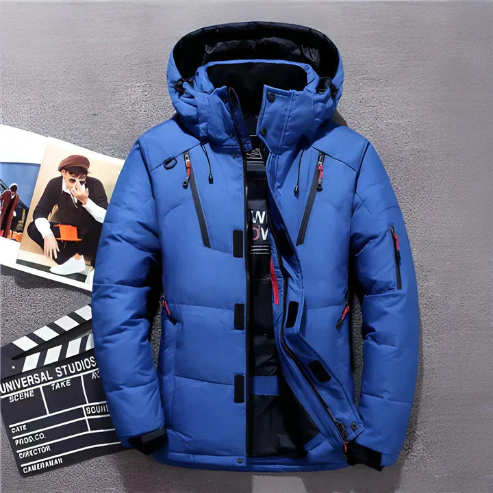 Mune | Men's Winter Puffer Jacket Hooded Insulated Outdoor Design
