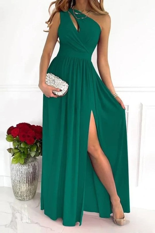Mune | Elegant One-Shoulder Evening Dress By Novella