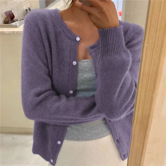 Mune | Knit Women's Jacket Solid Color for Comfort
