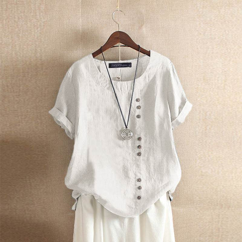 Mune Fashion - Blouse made of high-quality cotton with beautiful button closure