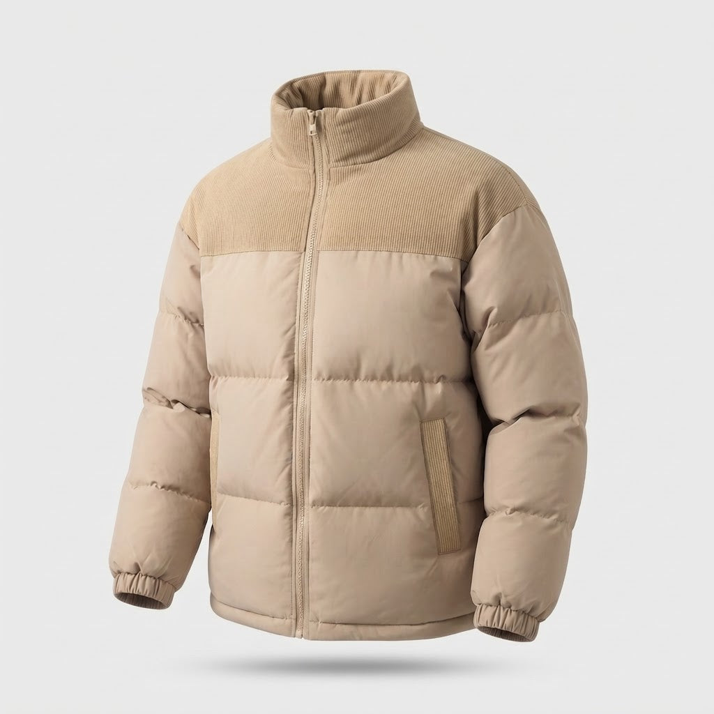 Ladies Fashion Down Jacket with High Collar Mune Fashion