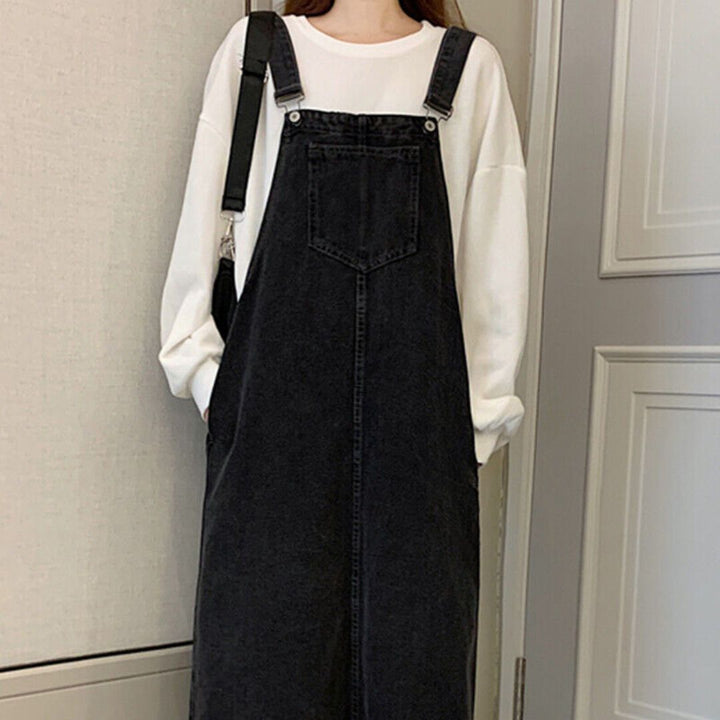 Mune | Casual Denim Strap Dress With Front Pocket