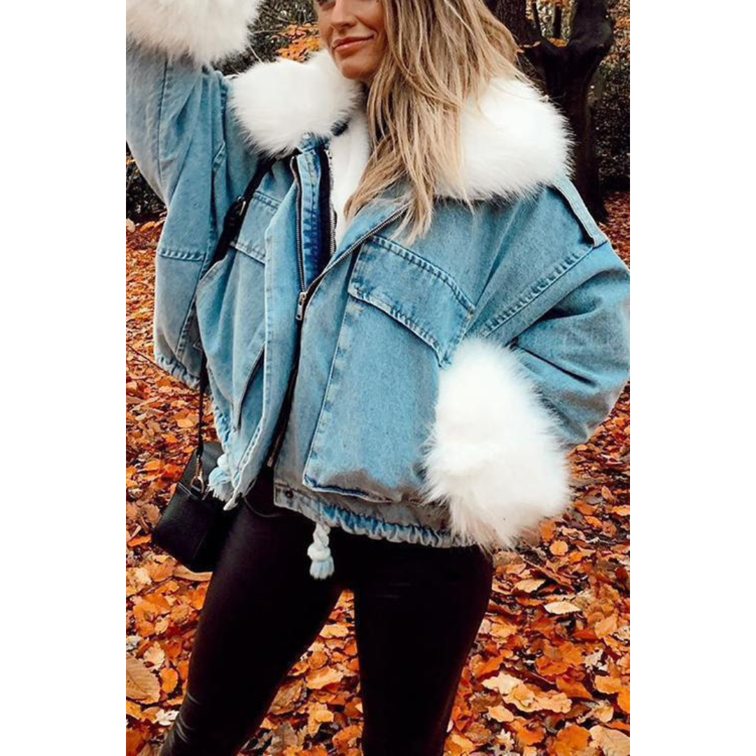 Mune | Winter Jacket Made Of Denim for Women