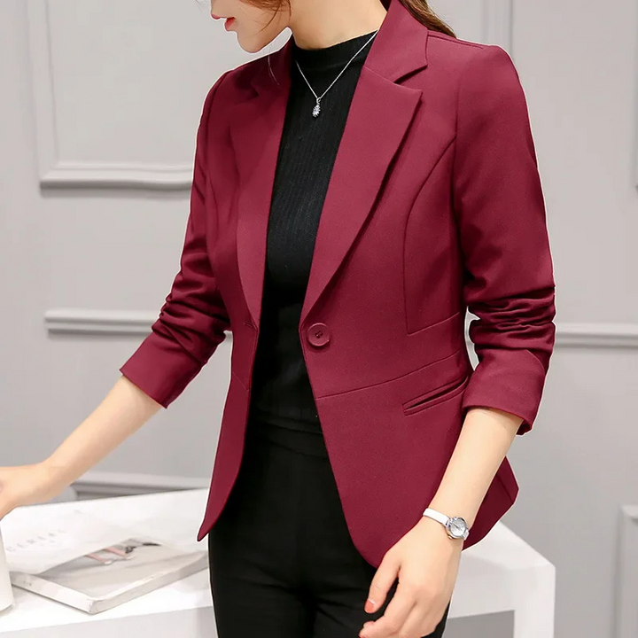 Women's Tailored Slim Fit Office Blazer