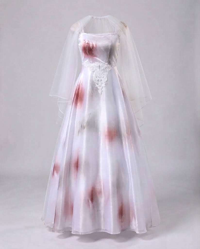 Women Scary Wedding Dress with Lace Details Mune Fashion