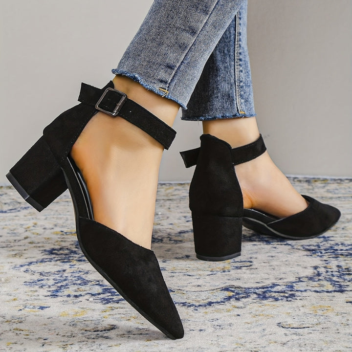 Mune Fashion | Women's sandals with block heel lacing, with ankle straps, Elegant