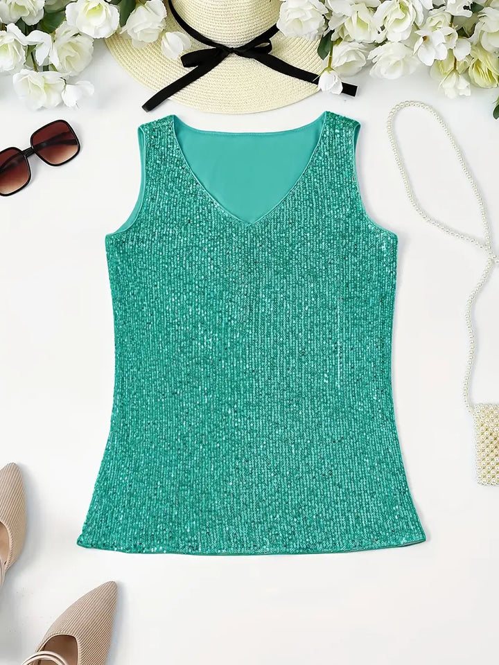 Mune Fashion | Sleeveless Top with Sequins