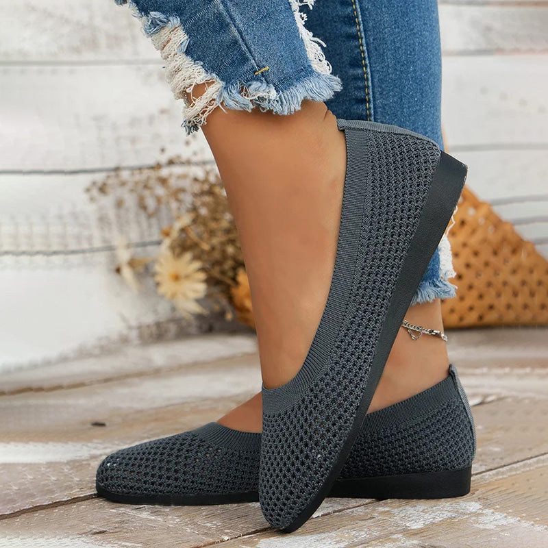 Casual Breathable Flat Shoes Mune Fashion
