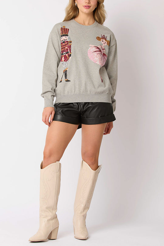 Mune | Christmas Soldier Sequin Fashion Casual Sweatshirt