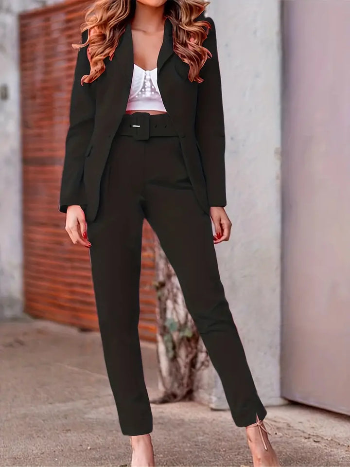 Mune | Elegant set with open blazer and pants